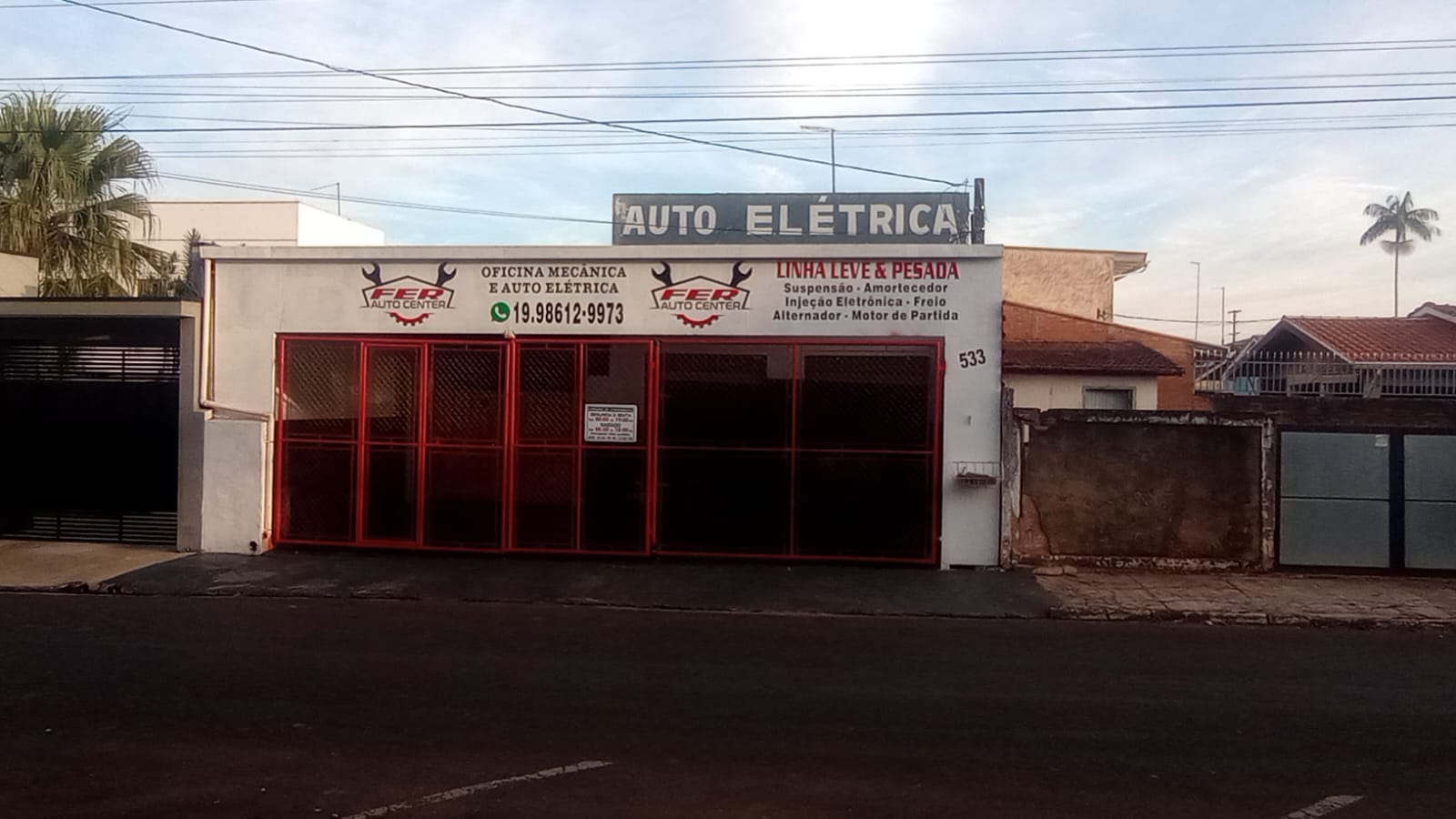 Estrutura frontal do Fer Auto Center